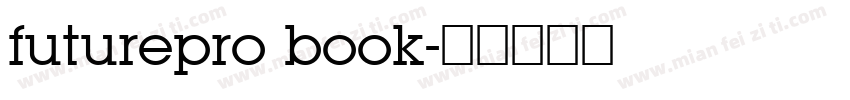futurepro book字体转换